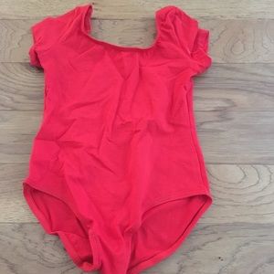 Girls red leotard